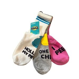 🆕 Peeps Ankle Socks 3 Pack